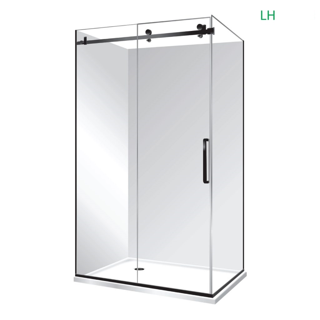 Black Premier Frameless Shower 1200×900 – Symphony Showers